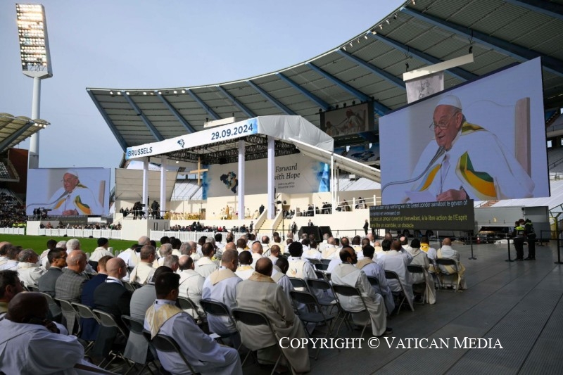 Así fue el tercer día del Papa en Bélgica: misa ante 40 mil personas y una beatificación
