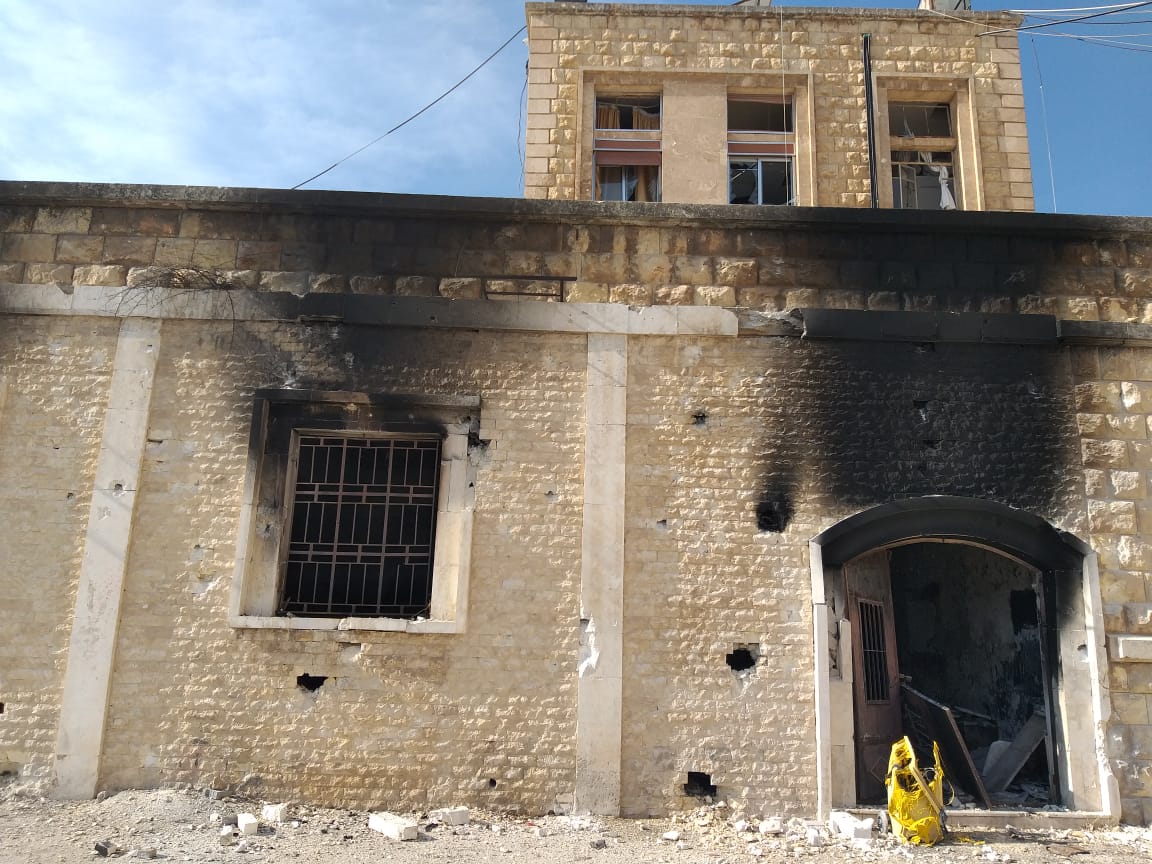 FOTOGALERÍA: así quedó el complejo franciscano tras una bomba en el contexto de la nueva guerra en Siria