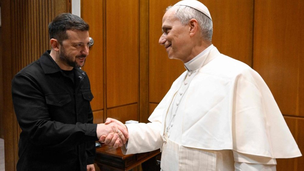 Así fue la audiencia del Papa León XIV al presidente ucraniano